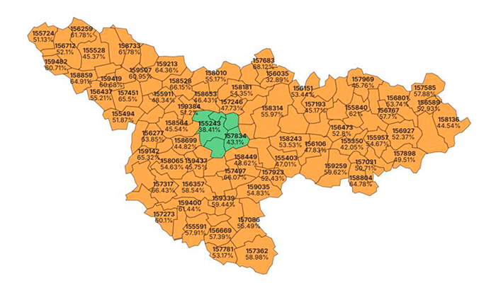 Figură 7 Votul din Timiș e un bun exemplu al noilor clivaje electorale.